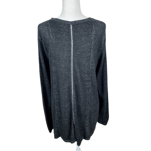 Eileen Fisher Organic Cotton Tencel Pullover Tunic Sweater Minimalist Sz Medium - Picture 7 of 13